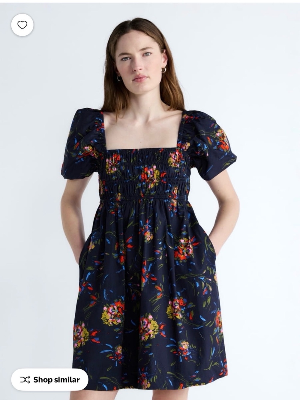 Free Assembly Navy Floral Dress Size Medium